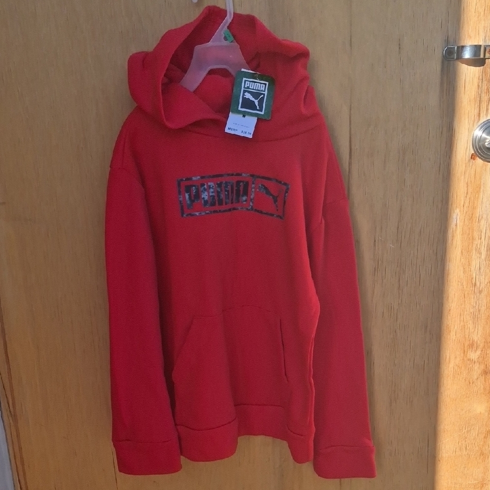 Puma Kids Bold Red Hoodie Medium